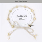 PENDRA Koralia Floral Boho Waist Chain Belt