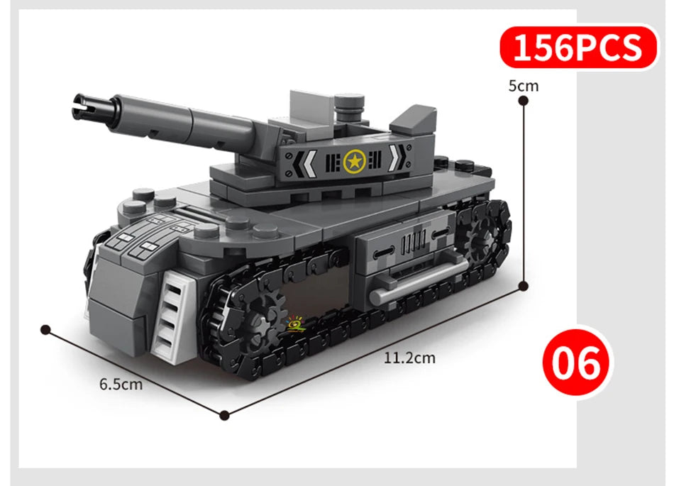PENDRA Military Tank Plane Building Set