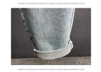 PENDRA Straight Leg Denim Washed Pants