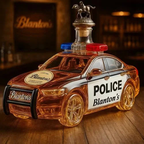 Novelty Police Car Liquor Decanter Crown Stopper Whiskey Dispenser for Bar Collectors
