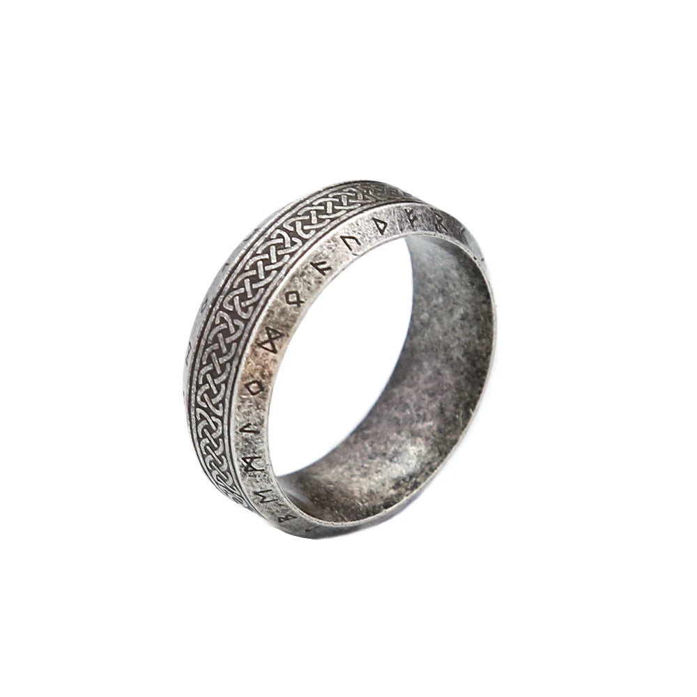 PENDRA Runeband Simple Viking Rune Ring