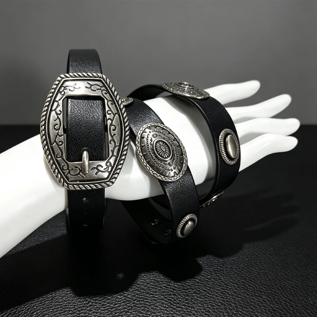 Leather Corset Belt for Women Renaissance Medieval Renaissance Viking Knight Cosplay Stage Performance Role-Playing Retro Belt