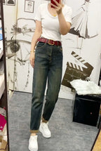 PENDRA Stretch Harem Ankle Jeans
