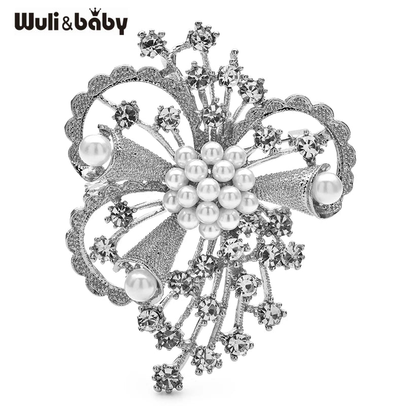 PENDRA Florielle27 Rhinestone Brooch