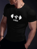 3D Printed Men's Fashionable T-shirt Urban Street Style Men's Short-sleeved Shirt Running And Sports Men's Fitness T-shirt