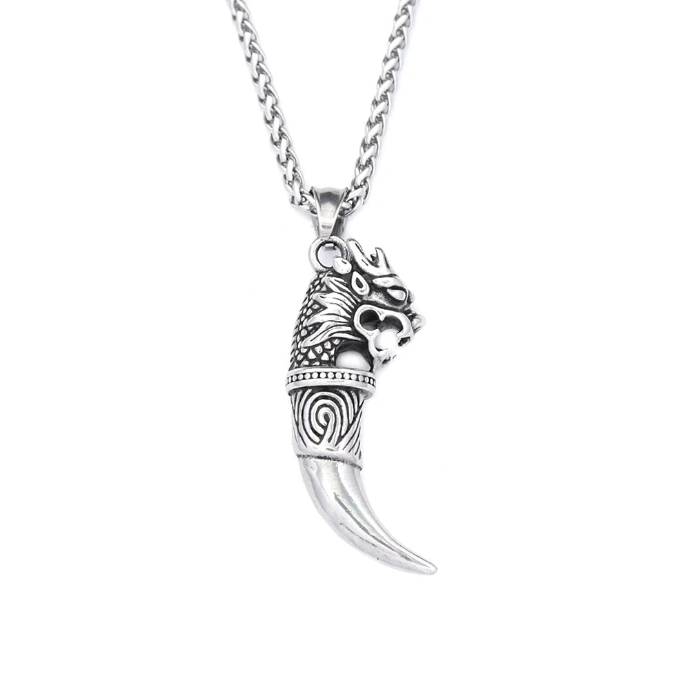 PENDRA Wolfthorn Stainless Steel Wolf Tooth Pendant