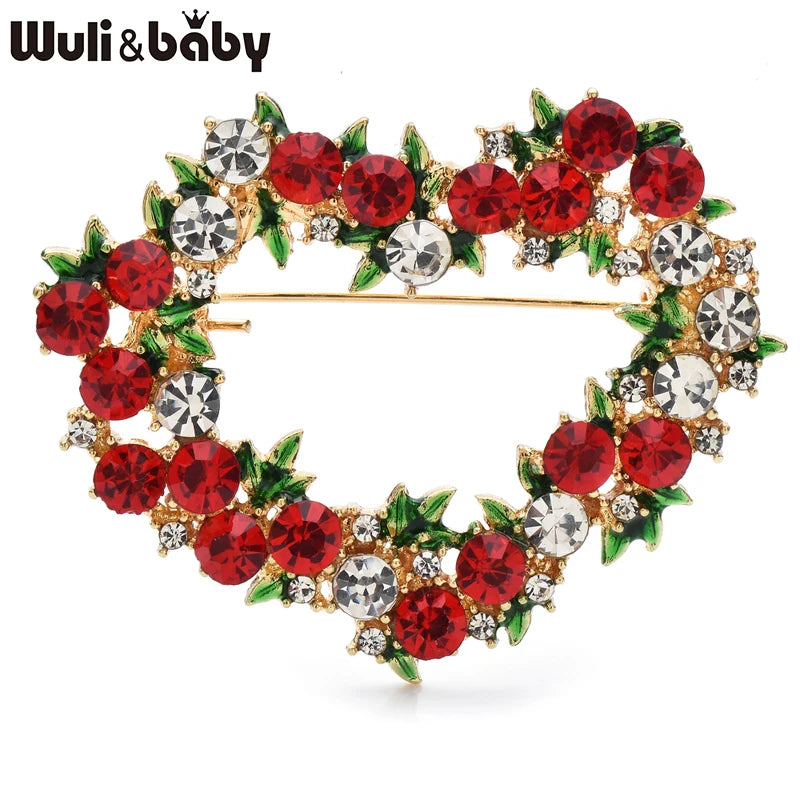 PENDRA Amoria Sparkling Heart Brooch