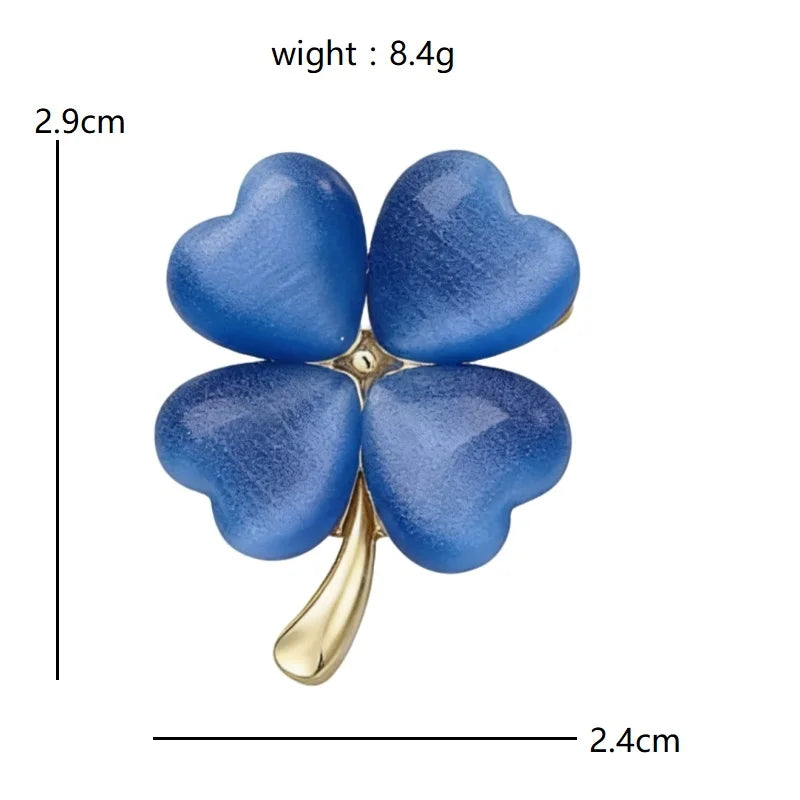 PENDRA Clovera Clover Flower Brooch