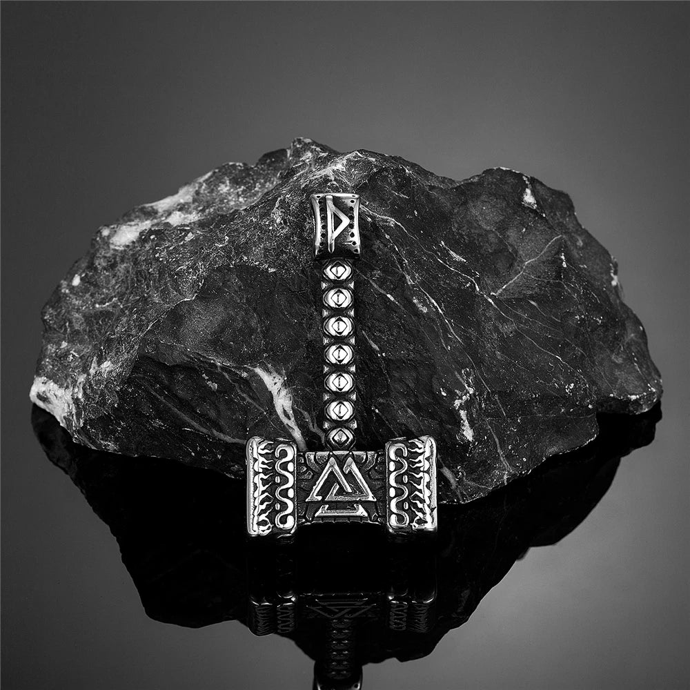 PENDRA Rune Steel Necklace