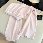 Thick and Gentle Pink Soft Sports Pants Women in Winter New High Waist Slim and Comfortable Versatile Casual Floor Pants