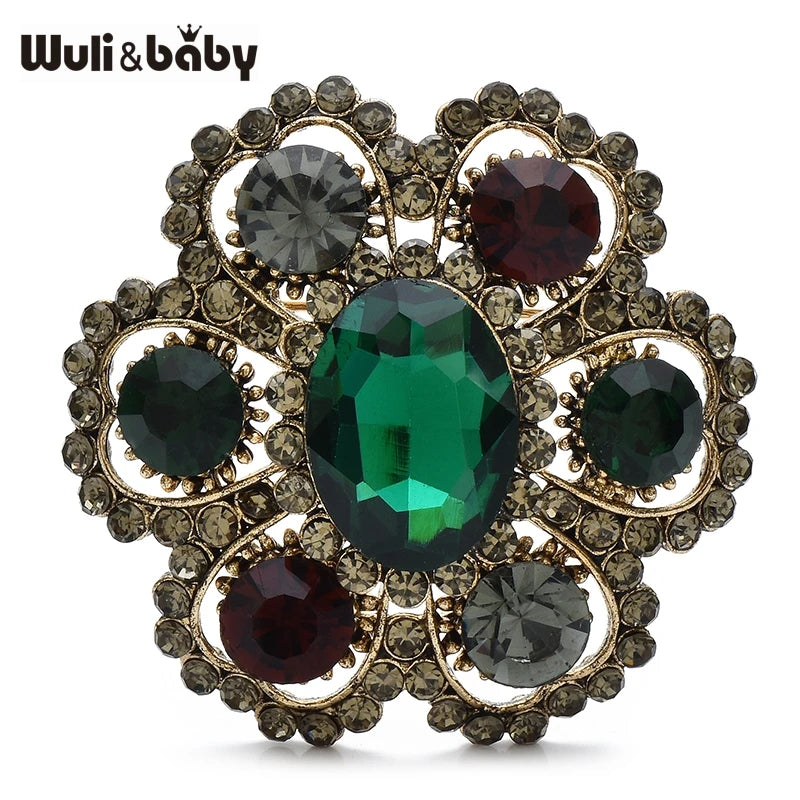 PENDRA Florielle9 Crystal Brooch