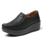 PENDRA Leather Sports Platform Shoes
