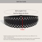 PENDRA Bellalia Black Gothic Wide Corset Belt