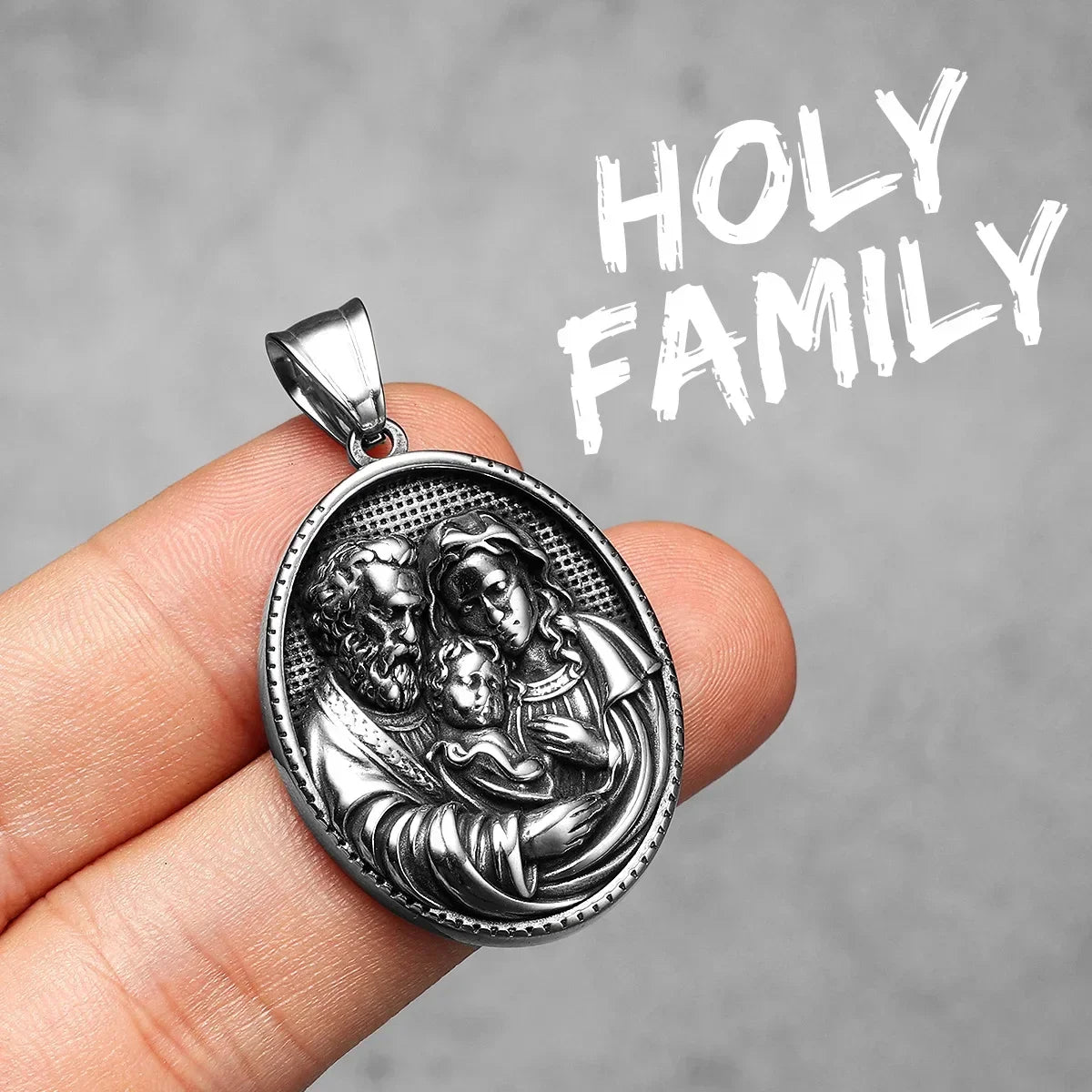 PENDRA Catholic Padre Pio Steel Necklace