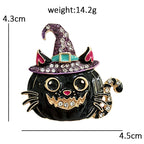 PENDRA Pumpkincat Cat Pumpkin Brooch