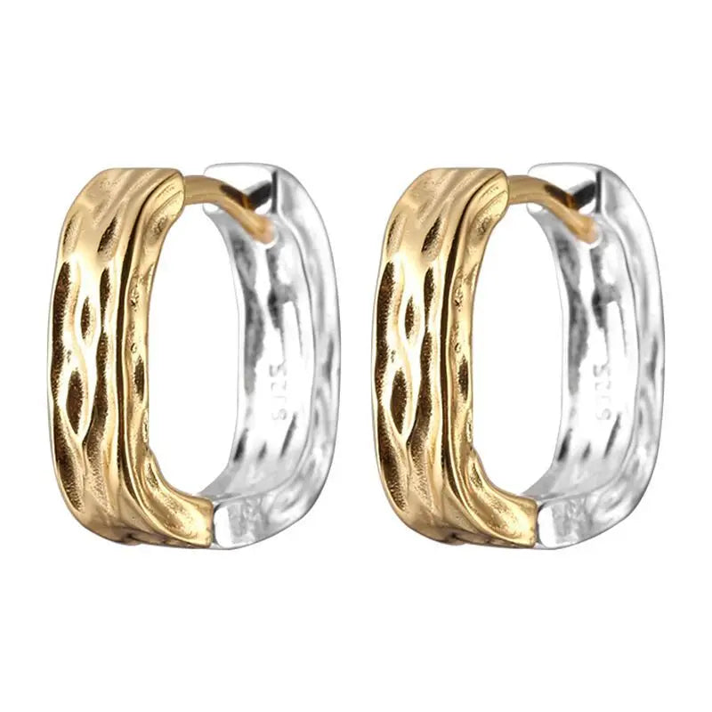 PENDRA Hoop Sterling Silver 4 Earrings