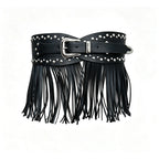 PENDRA Lunaara Leather Tassel Gothic Belt