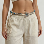 PENDRA Demiine Floral Boho Waist Chain Belt