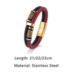 PENDRA Rune Adjustable Leather Bracelet