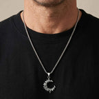 PENDRA Thorn Moon Pendant Necklace