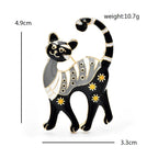 PENDRA Cute Cartoon Cat Brooch
