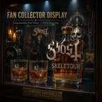Ghost Skeletour World Tour Whiskey Decanter Gift Set, Glass Liquor Bottle with Tumbler Cups, Fan Collection Decor