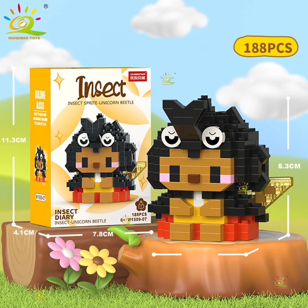 PENDRA Cute Insect Micro Building Set