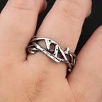 PENDRA Peacelaurel Stainless Steel Peace Olive Branch Pendant