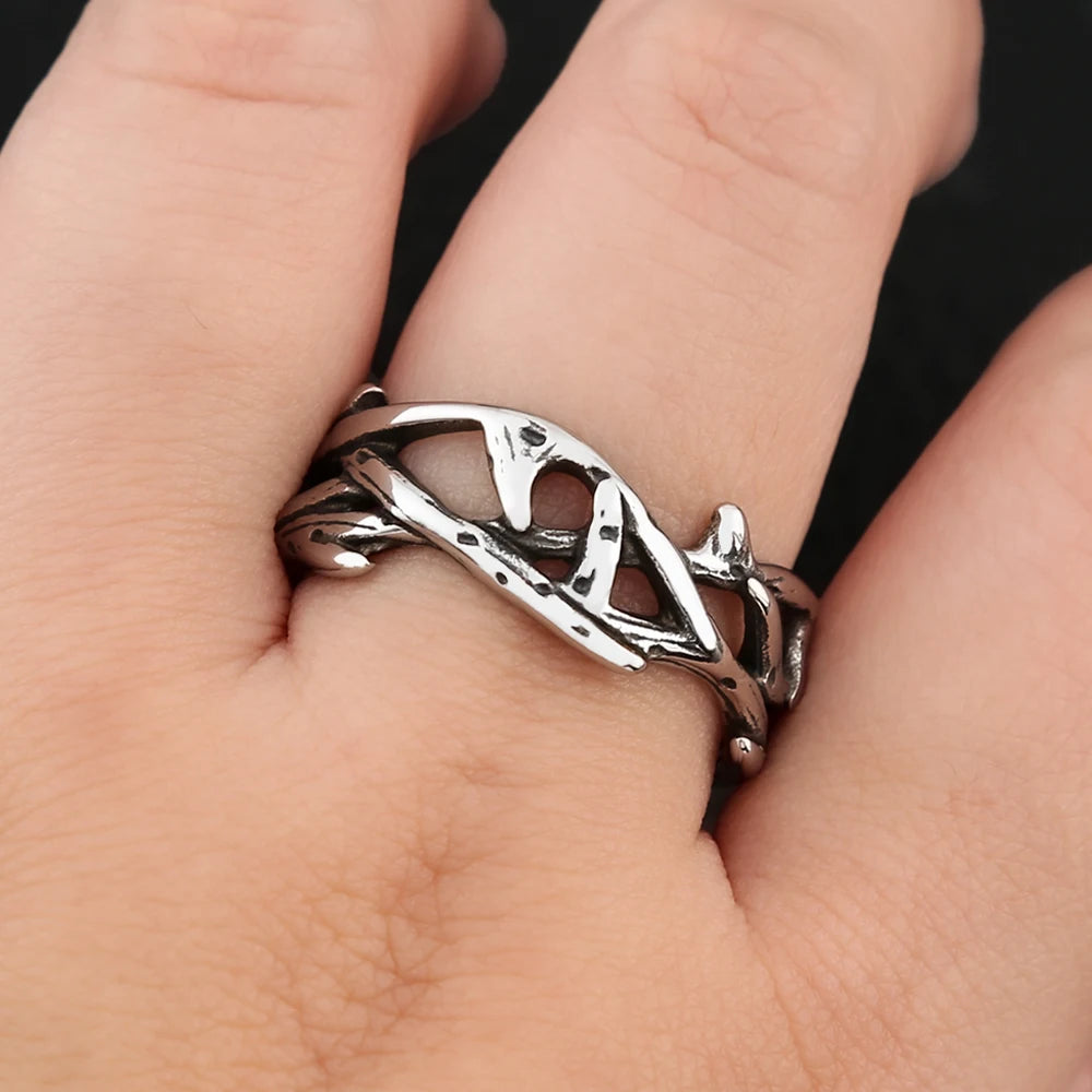 PENDRA Peacelaurel Stainless Steel Peace Olive Branch Pendant