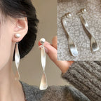 PENDRA Water Sterling Silver Earrings