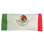 1pc Mexican Flag Sweat Absorbent Headband for Yoga & Running - Unisex Sports Hairband with Vibrant Green, White & Red Stripes an