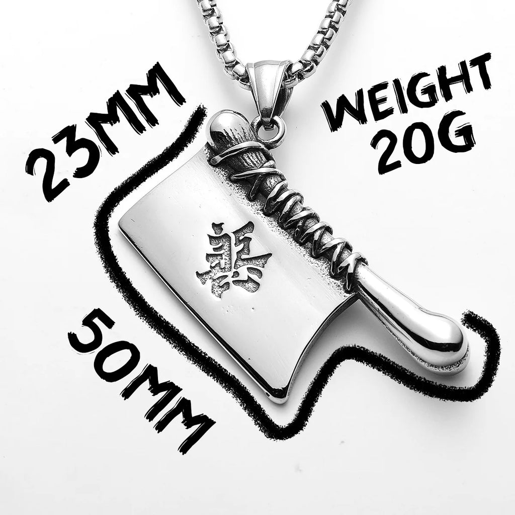PENDRA Good Evil Kitchen Steel Necklace