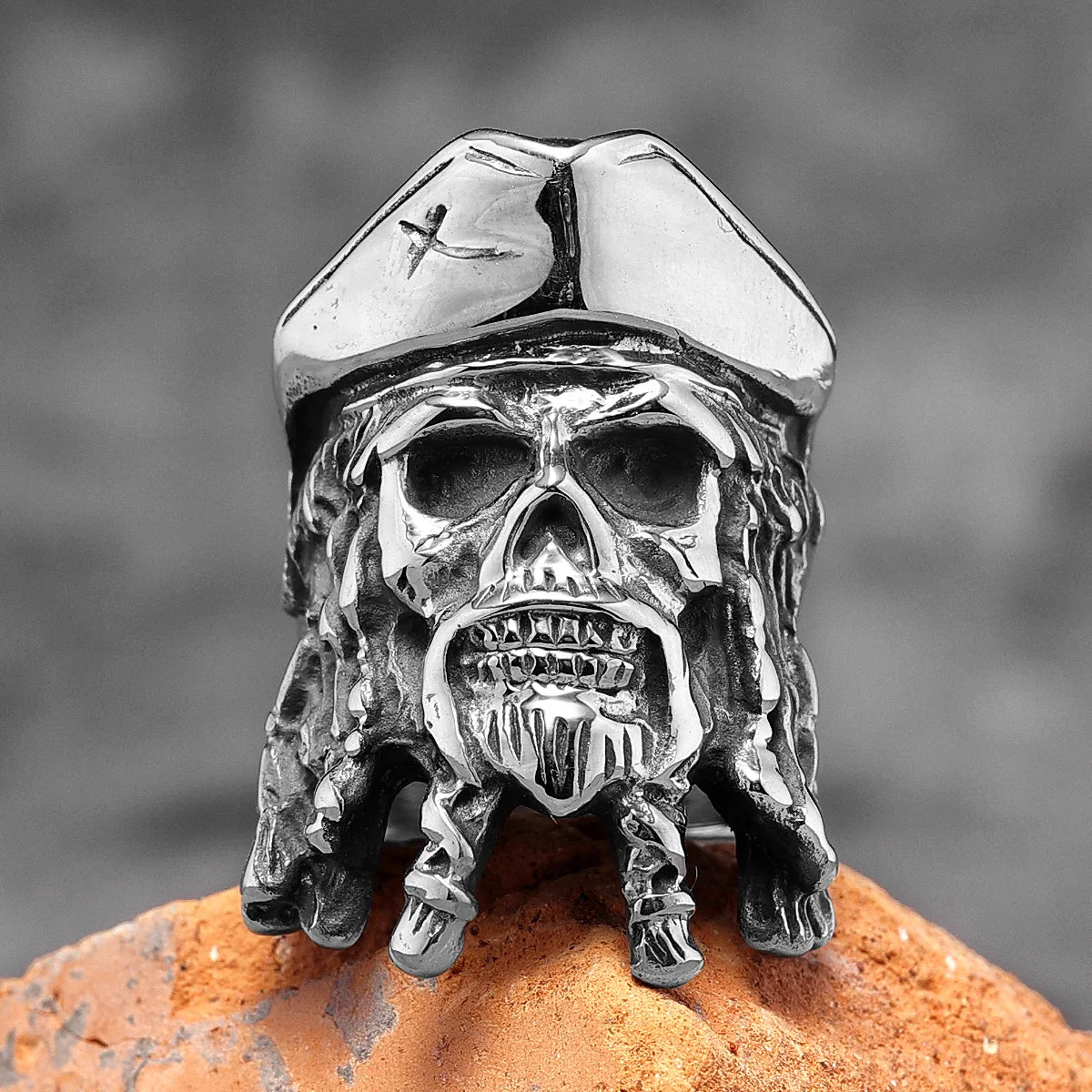 PENDRA Pirates Caribbean Captain Steel Ring