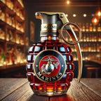 Whiskey Glass New Veteran Commemorative Bottle Unique Gift Military Hand Whiskey Bottle Engraved Hand Shape Whiskey Glass