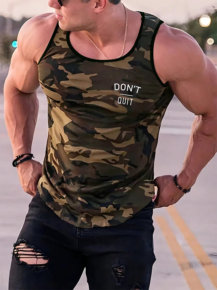 PENDRA Printed Sport Sleeveless T-Shirt