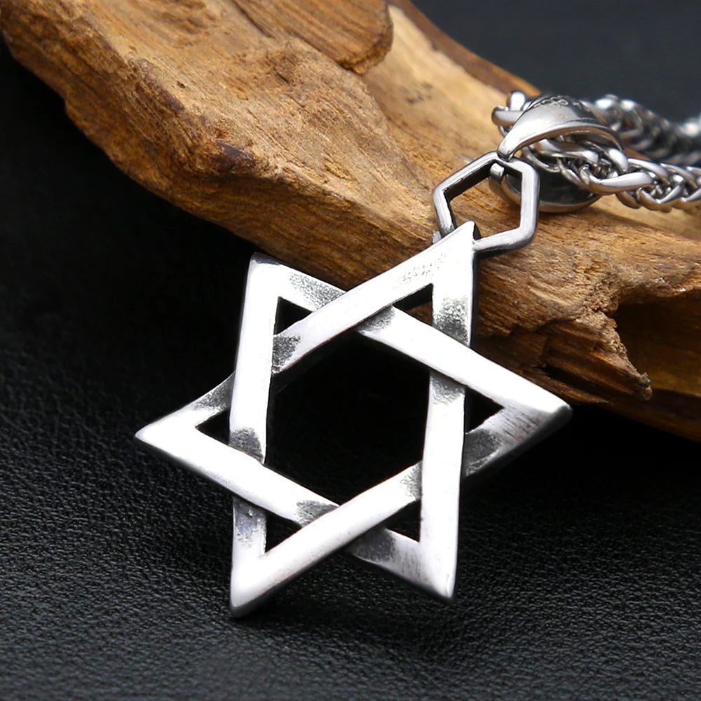 PENDRA Hexagram Vintage Symbol Pendant Necklace