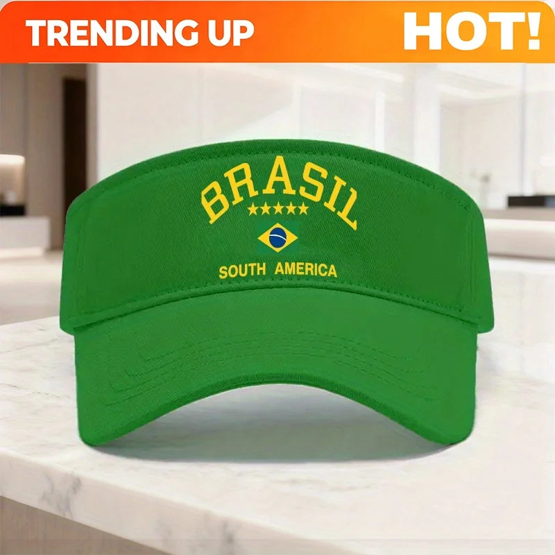 PENDRA Flag Brazil Print Top