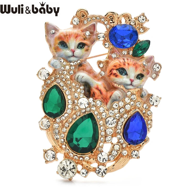 PENDRA Catelle Lovely Vintage Cat Brooch