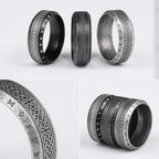 PENDRA Celtic Knot Boyfriend Steel Ring
