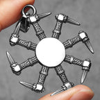 Viking Dagger Unique Amulets Men Necklaces Stainless Steel Pendant Chain Women Punk Fashion Jewelry Accessories Gifts Wholesale