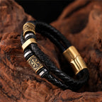 PENDRA Rune Leather Bracelet