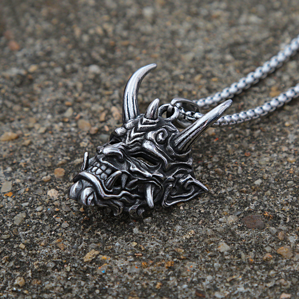 PENDRA Maskskull Gothic Mask Skull Pendant
