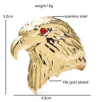 PENDRA Stainless Steel Bald Eagle Brooch