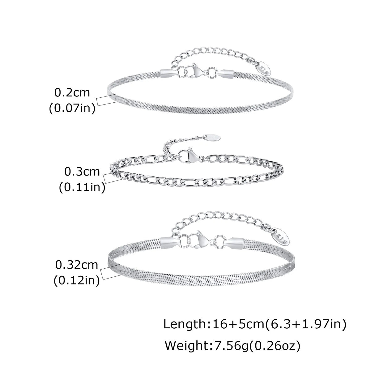 1/2/3pcs Chain Bracelet for Men Women,Stainless Steel Twisted Rope Cuban Chain Wristband,Hip Hop Minimalist Jewelry Gift