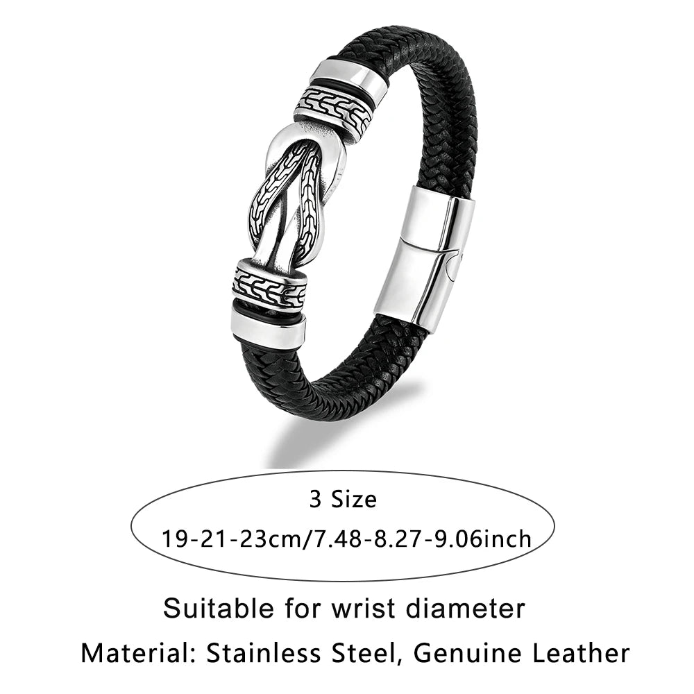 PENDRA Infinity Vintage Steel Bracelet