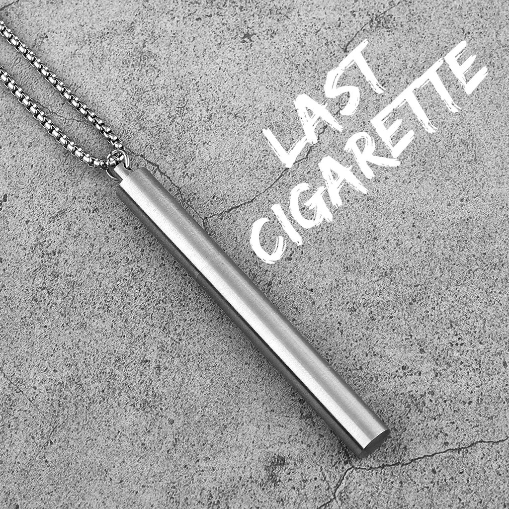 PENDRA Last Cigarette Case Steel Necklace