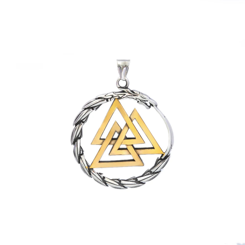 PENDRA Dragonlord 316L Stainless Steel Viking Dragon Pendant