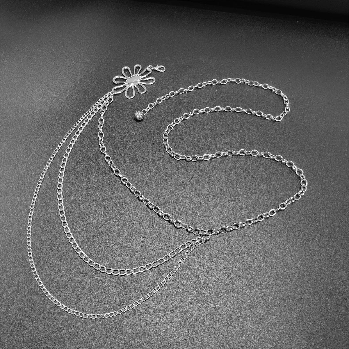 Retro Versatile Ethnic Style Metal Bohemian Waist Chain Belt For Women Fashion Sweater Chain Waist Seal Body Decor Accessories