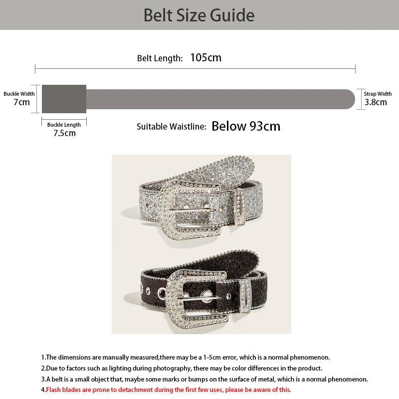 PENDRA Velaessa Metal Black Metal Buckle Luxury Belt