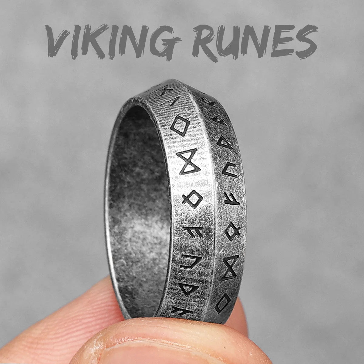Vintage Nordic Viking Runes Celtic Knot Series Stainless Steel Womens Mens Rings Punk Biker Jewelry Creativity Gift Wholesale